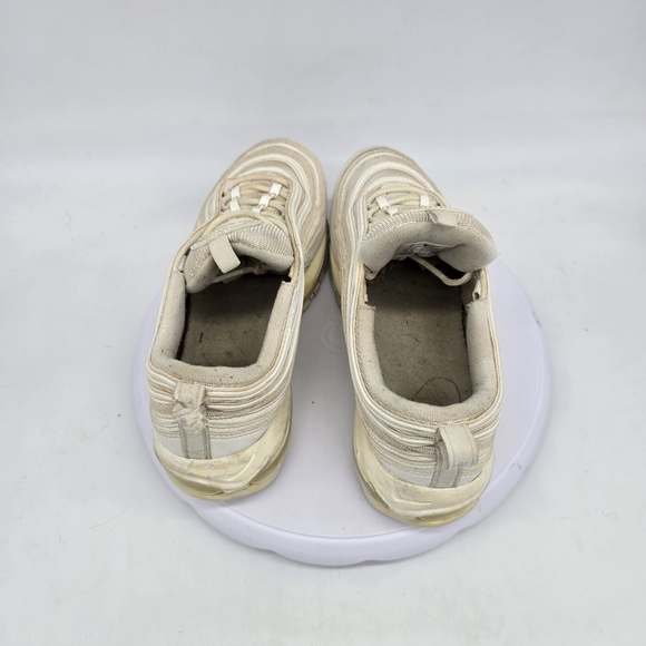 Nike Shoes Womens 9 Air Max 97 Sneakers White Pure Platinum 921733 100 - Picture 7 of 10